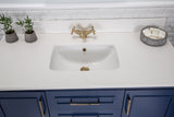 Albia Collection 48 inch Bathroom Vanity with Quartz Countertop and Undermount Ceramic Sink