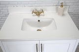 Albia Collection 36 inch Bathroom Vanity with Quartz Countertop and Undermount Ceramic Sink