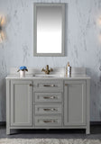 Alda 48" Gray Single Bathroom Vanity | Quartz Countertop