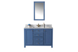 Alda 48" Gray Single Bathroom Vanity | Quartz Countertop