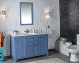 Alda 48" Gray Single Bathroom Vanity | Quartz Countertop