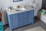 Alda 48" Gray Single Bathroom Vanity | Quartz Countertop