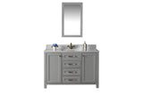 Alda 48" Gray Single Bathroom Vanity | Quartz Countertop