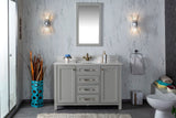 Alda 48" Gray Single Bathroom Vanity | Quartz Countertop