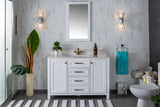 Alda 48" Gray Single Bathroom Vanity | Quartz Countertop