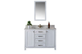 Alda 48" Gray Single Bathroom Vanity | Quartz Countertop