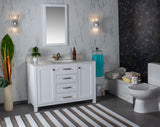 Alda 48" Gray Single Bathroom Vanity | Quartz Countertop