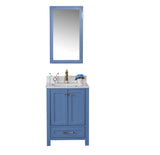 Alda 24" White Single Bathroom Vanity | Quartz Countertop