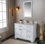 Livia 42 " Gray Single Bathroom Vanity | Quartz Countertop