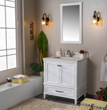 Nera 30 " Gray Single Bathroom Vanity | Quartz Countertop