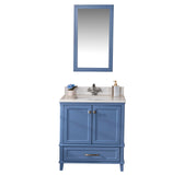 Nera 30 " Gray Single Bathroom Vanity | Quartz Countertop