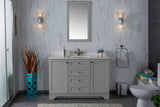 Livia 48 " Gray Single Bathroom Vanity | Quartz Countertop