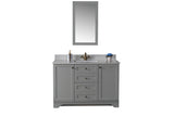 Livia 48 " Gray Single Bathroom Vanity | Quartz Countertop