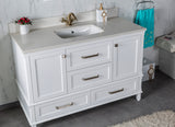 Nera 48" Gray Single Bathroom Vanity | Quartz Countertop