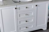 Livia 48 " Gray Single Bathroom Vanity | Quartz Countertop