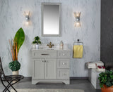 Livia 36 " Blue Single Bathroom Vanity | Quartz Countertop