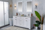Livia 60 " Blue Double Bathroom Vanity | Quartz Countertop