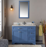 Livia 42 " Gray Single Bathroom Vanity | Quartz Countertop