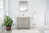 Mila Collection 36 inch Bathroom Vanity with Quartz Countertop and Undermount Ceramic Sink