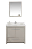 Mila Collection 36 inch Bathroom Vanity with Quartz Countertop and Undermount Ceramic Sink