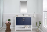 Florin Collection 42 inch Bathroom Vanity with Quartz Countertop and Undermount Ceramic Sink