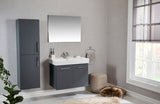 Vita Collection Floating Bathroom Vanity with Ceramic Sink & Mirror