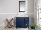 Fabia Collection 36 inch Bathroom Vanity with Quartz Countertop and Undermount Ceramic Sink