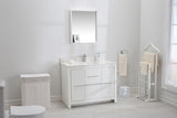 Mila Collection 42 inch Bathroom Vanity with Quartz Countertop and Undermount Ceramic Sink