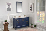 Fabia Collection 48 inch Bathroom Vanity with Quartz Countertop and Undermount Ceramic Sink