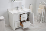 Mila Collection 42 inch Bathroom Vanity with Quartz Countertop and Undermount Ceramic Sink