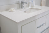 Mila Collection 42 inch Bathroom Vanity with Quartz Countertop and Undermount Ceramic Sink