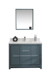 Mila Collection 42 inch Bathroom Vanity with Quartz Countertop and Undermount Ceramic Sink