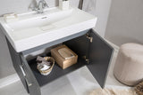 Vita Collection Floating Bathroom Vanity with Ceramic Sink & Mirror