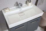 Vita Collection Floating Bathroom Vanity with Ceramic Sink & Mirror