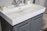 Vita Collection Floating Bathroom Vanity with Ceramic Sink & Mirror