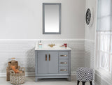 Fabia Collection 36 inch Bathroom Vanity with Quartz Countertop and Undermount Ceramic Sink