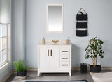 Fabia Collection 36 inch Bathroom Vanity with Quartz Countertop and Undermount Ceramic Sink