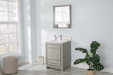 Mila Collection 24 inch Bathroom Vanity with Quartz Countertop and Undermount Ceramic Sink