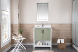 Florin Collection 30 inch Bathroom Vanity with Quartz Countertop and Undermount Ceramic Sink