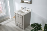 Mila Collection 24 inch Bathroom Vanity with Quartz Countertop and Undermount Ceramic Sink