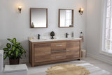 Mila Collection 72 inch Bathroom Vanity with Quartz Countertop and Undermount Ceramic Sink