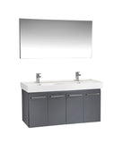 Vita Collection Floating Bathroom Vanity with Ceramic Sink & Mirror