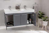 Vita Collection Floating Bathroom Vanity with Ceramic Sink & Mirror