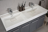 Vita Collection Floating Bathroom Vanity with Ceramic Sink & Mirror