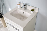 Mila Collection 24 inch Bathroom Vanity with Quartz Countertop and Undermount Ceramic Sink