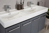 Vita Collection Floating Bathroom Vanity with Ceramic Sink & Mirror