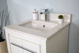 Mila Collection 24 inch Bathroom Vanity with Quartz Countertop and Undermount Ceramic Sink