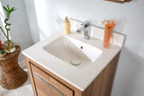 Mila Collection 24 inch Bathroom Vanity with Quartz Countertop and Undermount Ceramic Sink