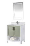 Florin Collection 30 inch Bathroom Vanity with Quartz Countertop and Undermount Ceramic Sink