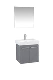 Vita Collection Floating Bathroom Vanity with Ceramic Sink & Mirror